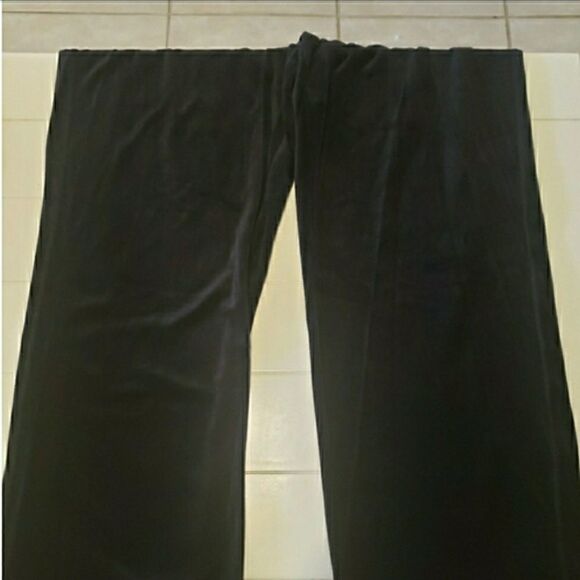 Calvin Klein Black Velvet Pants - Picture 4 of 4